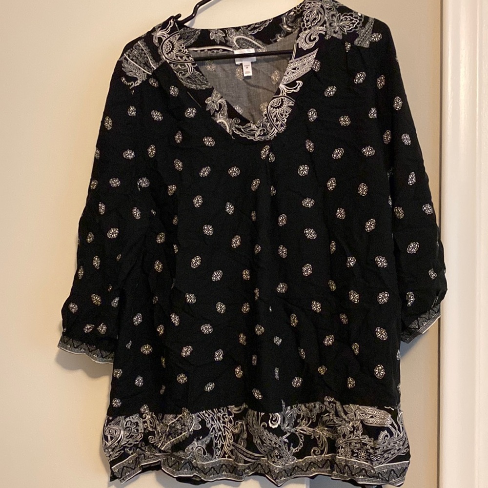 Black blouse from Dressbarn in a size 1x